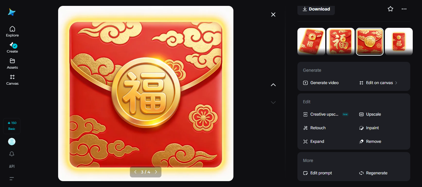 Image showing a lucky envelope sticker
