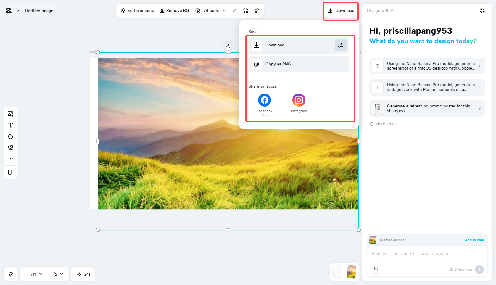 Download the photo in high quality
