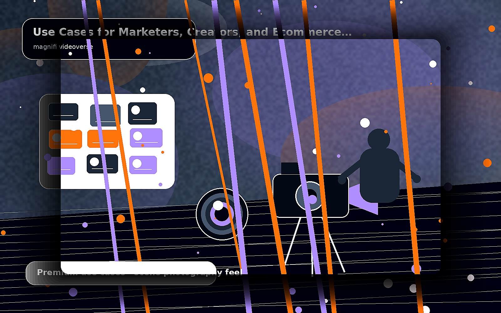 Use Cases for Marketers, Creators, and Ecommerce Teams — premium scene image for magnifi videoverse