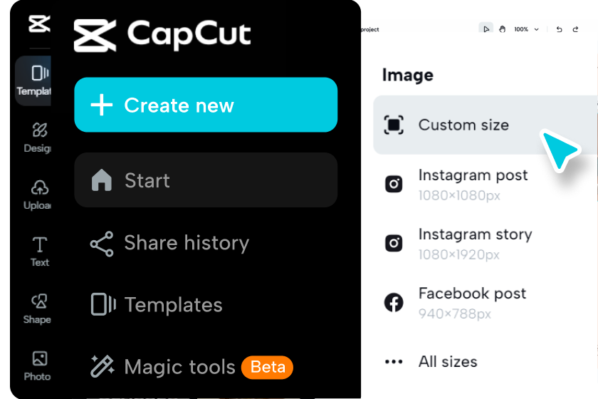 Select "Create a design" and search for "report card" templates