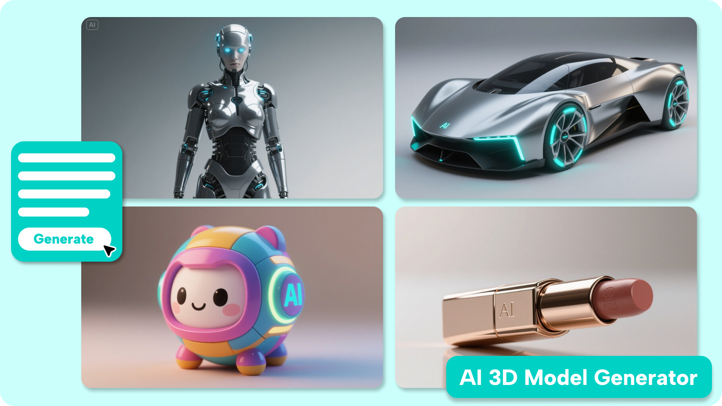Generatore di modelli 3D basato sull'AI