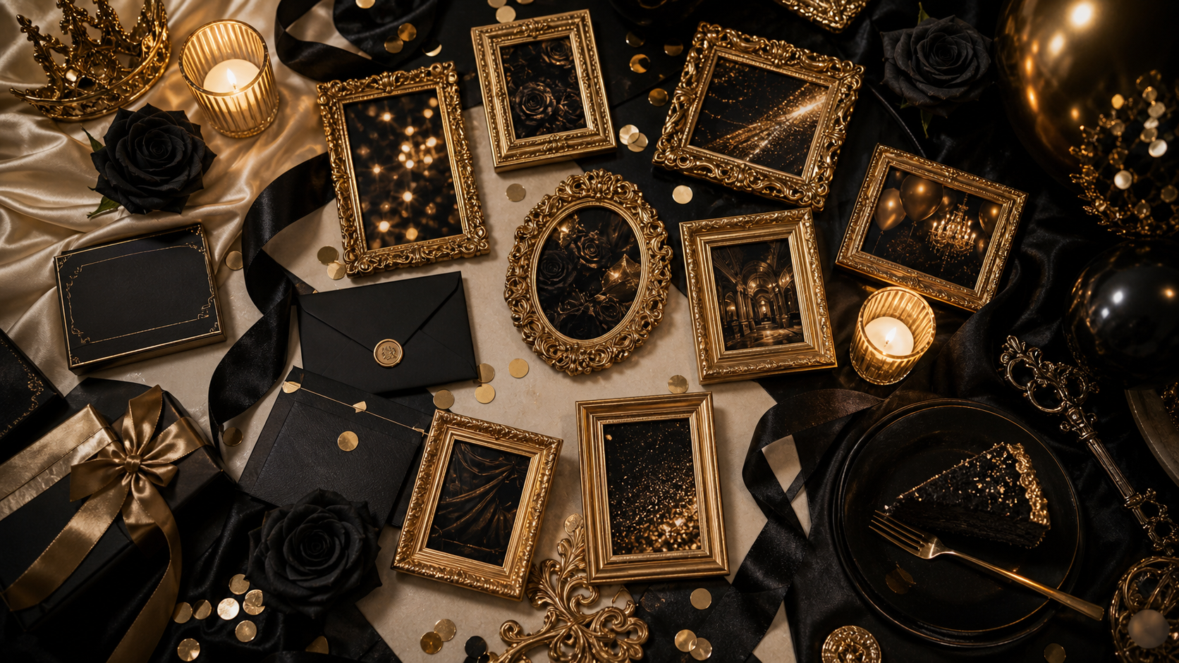 Luxury Frame Birthday Poster AI Prompt prompt example 4