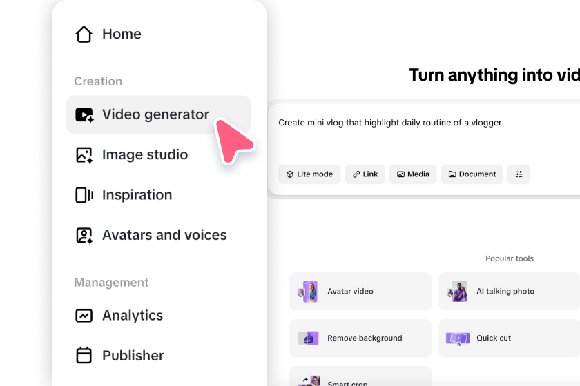 Open AI video generator