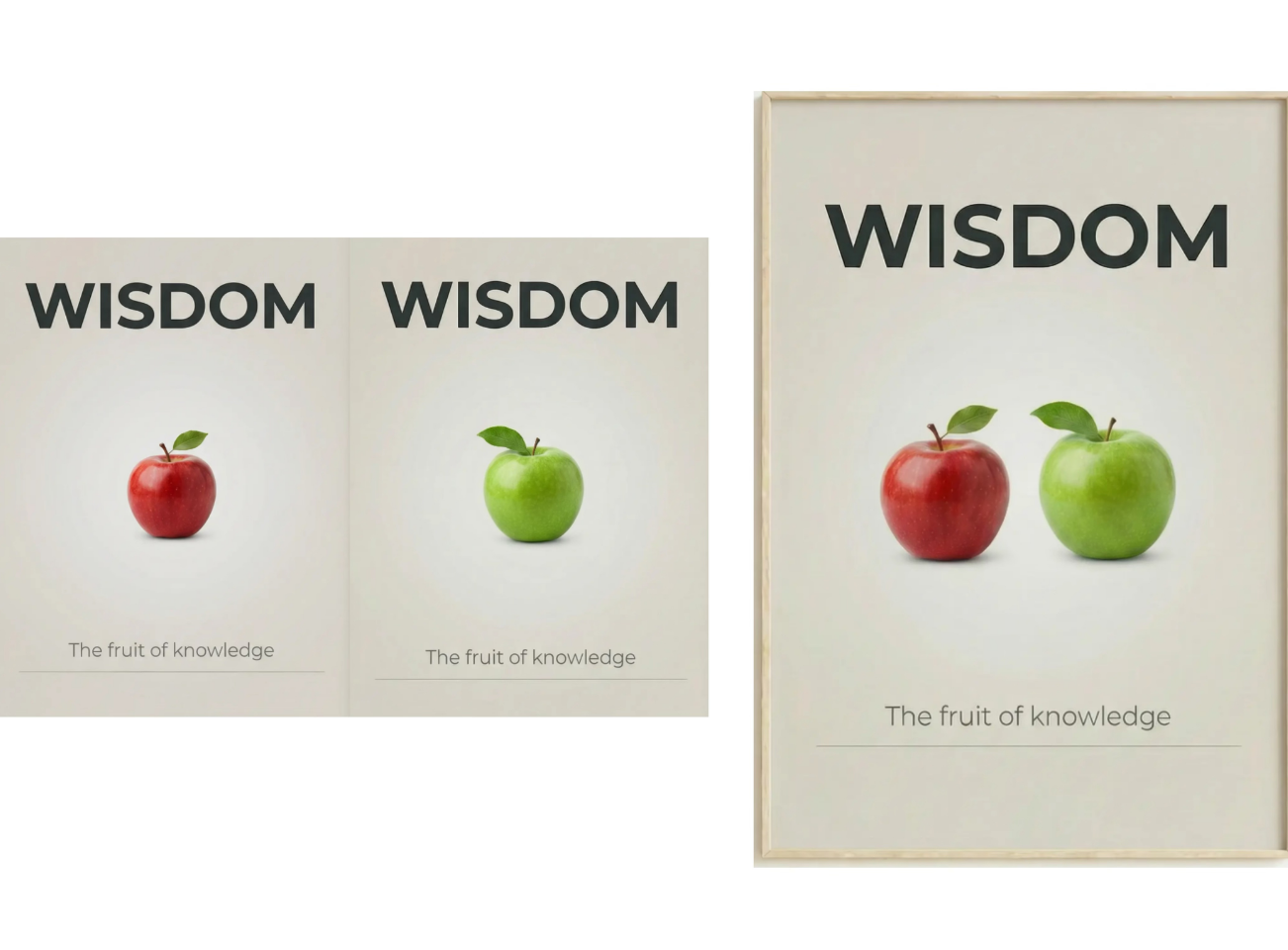 Blend two posters to generate a new single abstract art poster