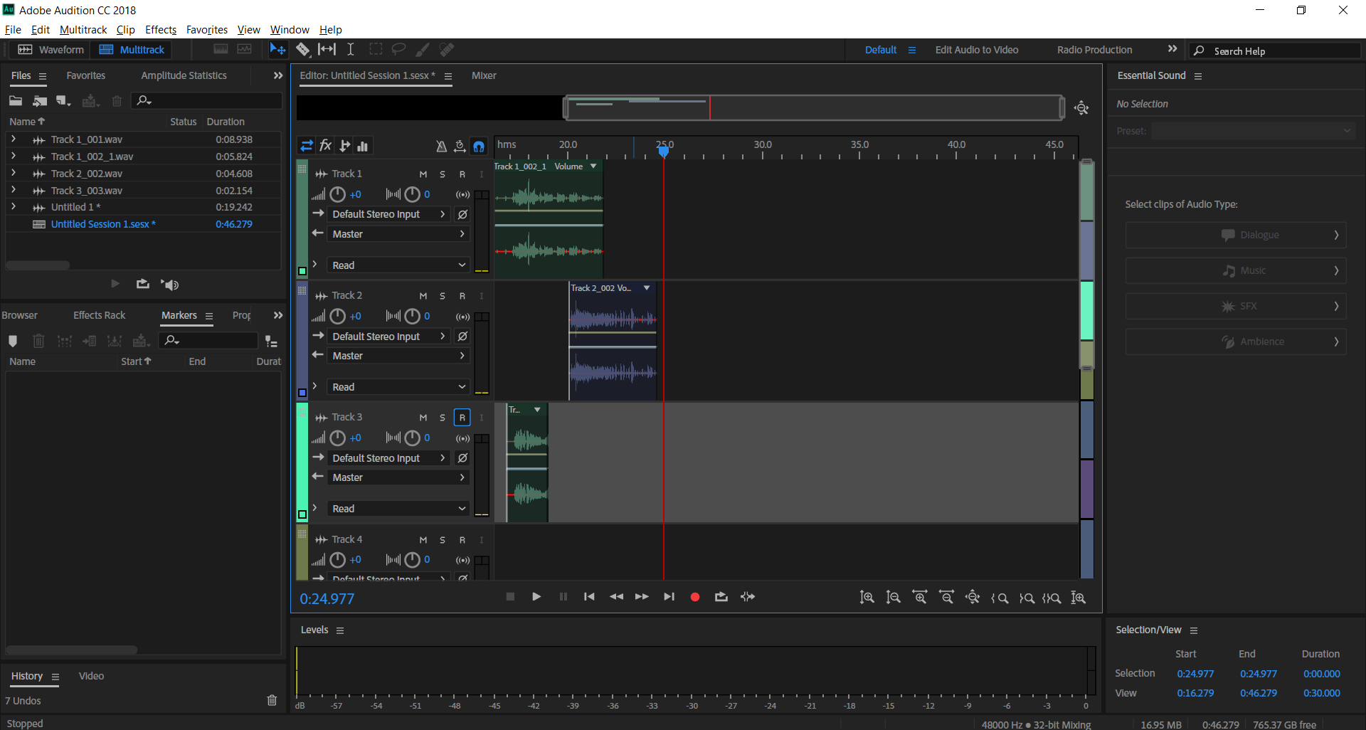 Adobe Audition - perangkat lunak perekaman audio gratis terbaik untuk podcast