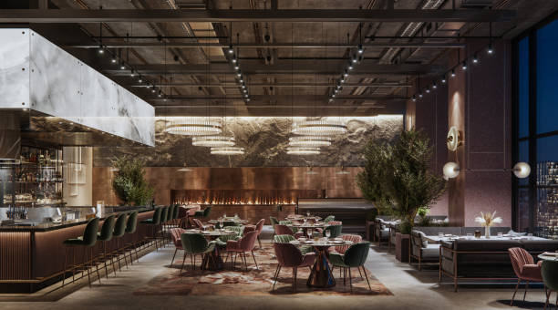 Luxury restaurant interior design