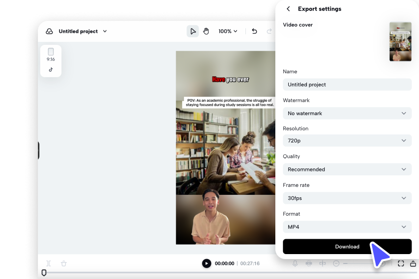 export and share