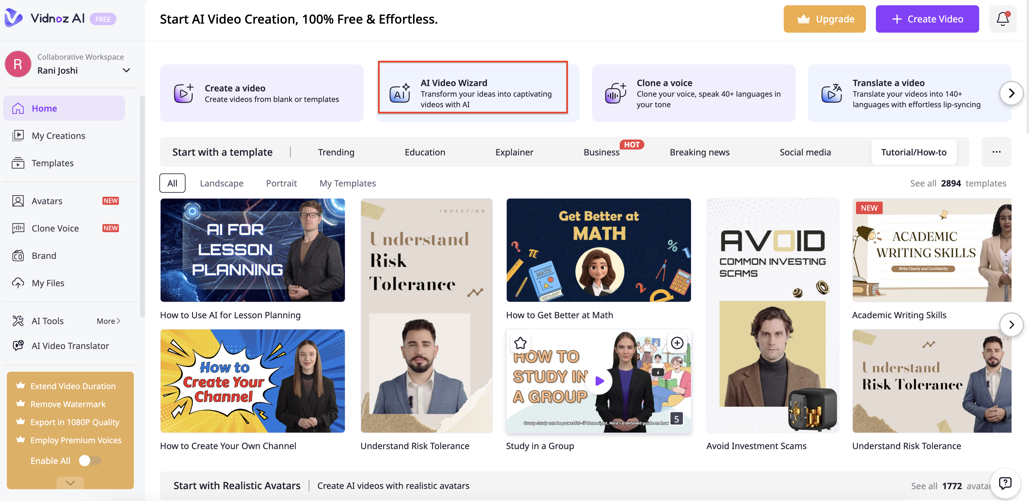 AI-assisted YouTube channel creation