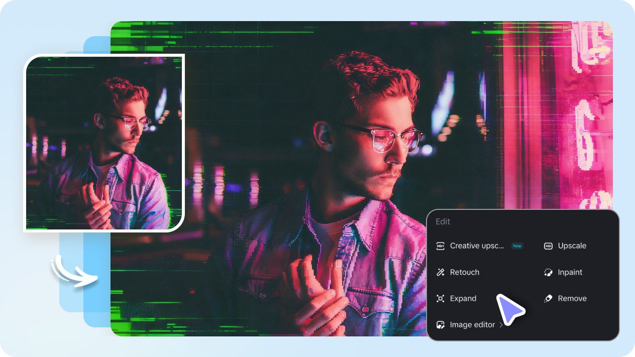  I-customize ang glitch distortion effect gamit ang iba 't ibang tool