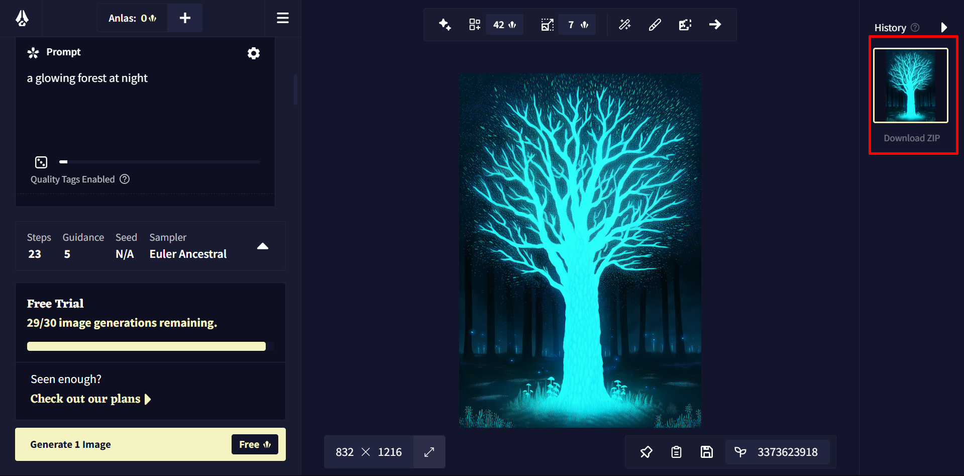 Das Bild mit den Novel AI-Bilderzeugern kostenlos generieren