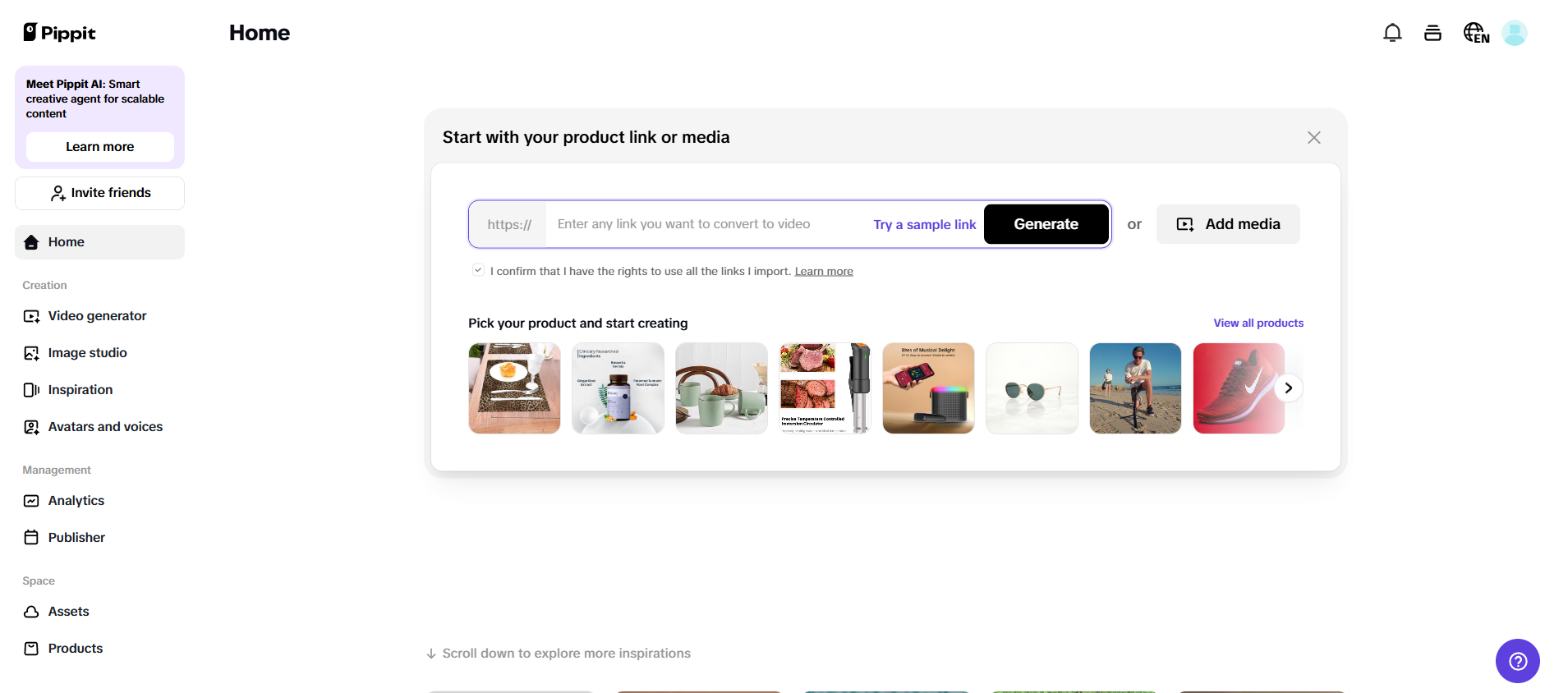 One-click video generator