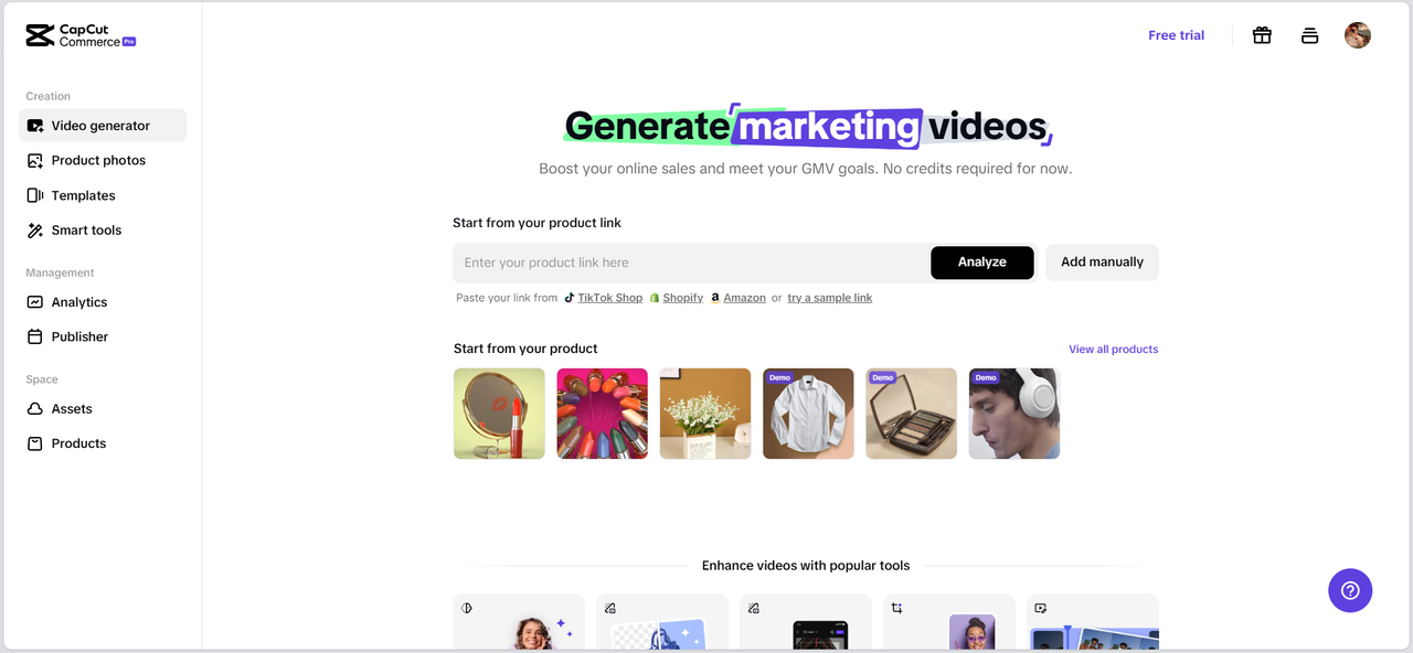 cut YouTube videos online at Pippit