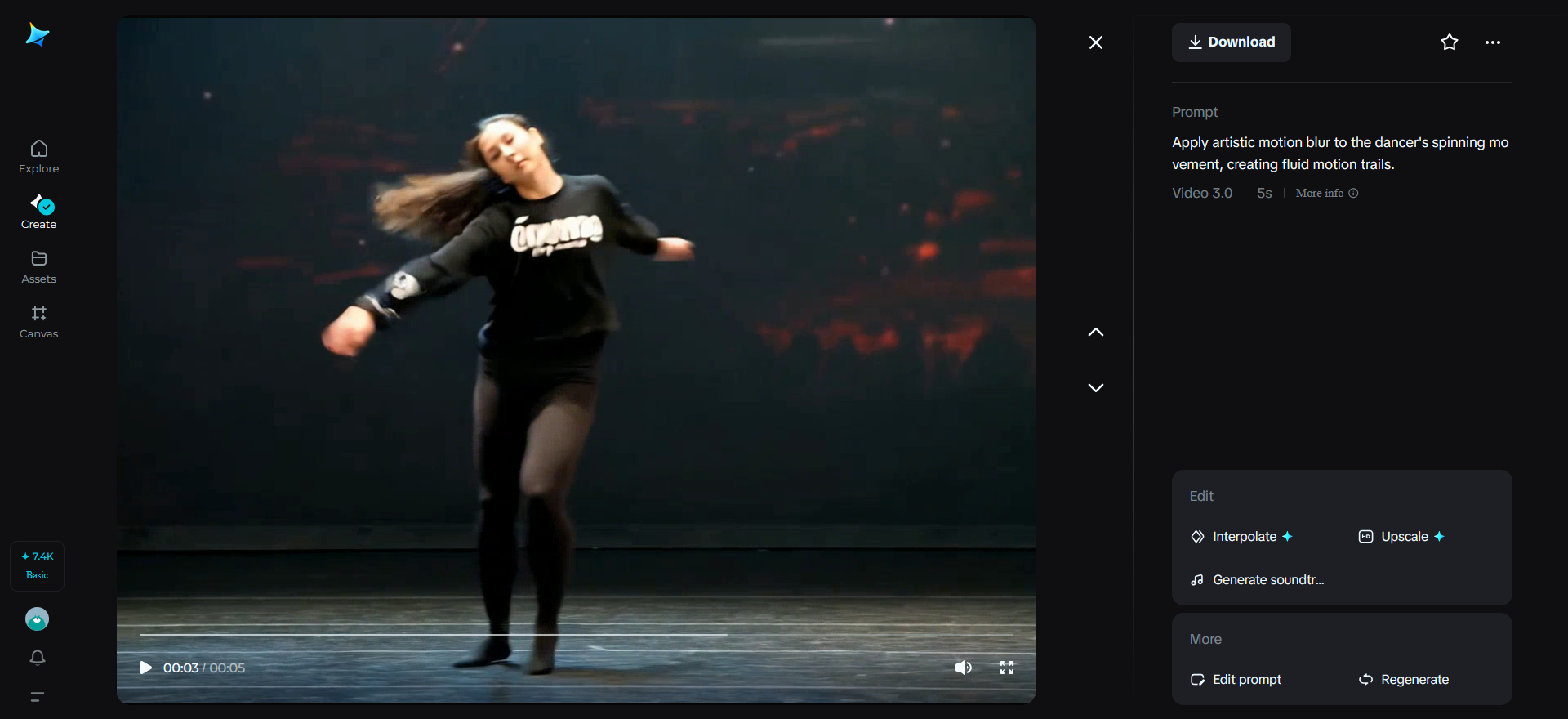 Artyzm występu tanecznego