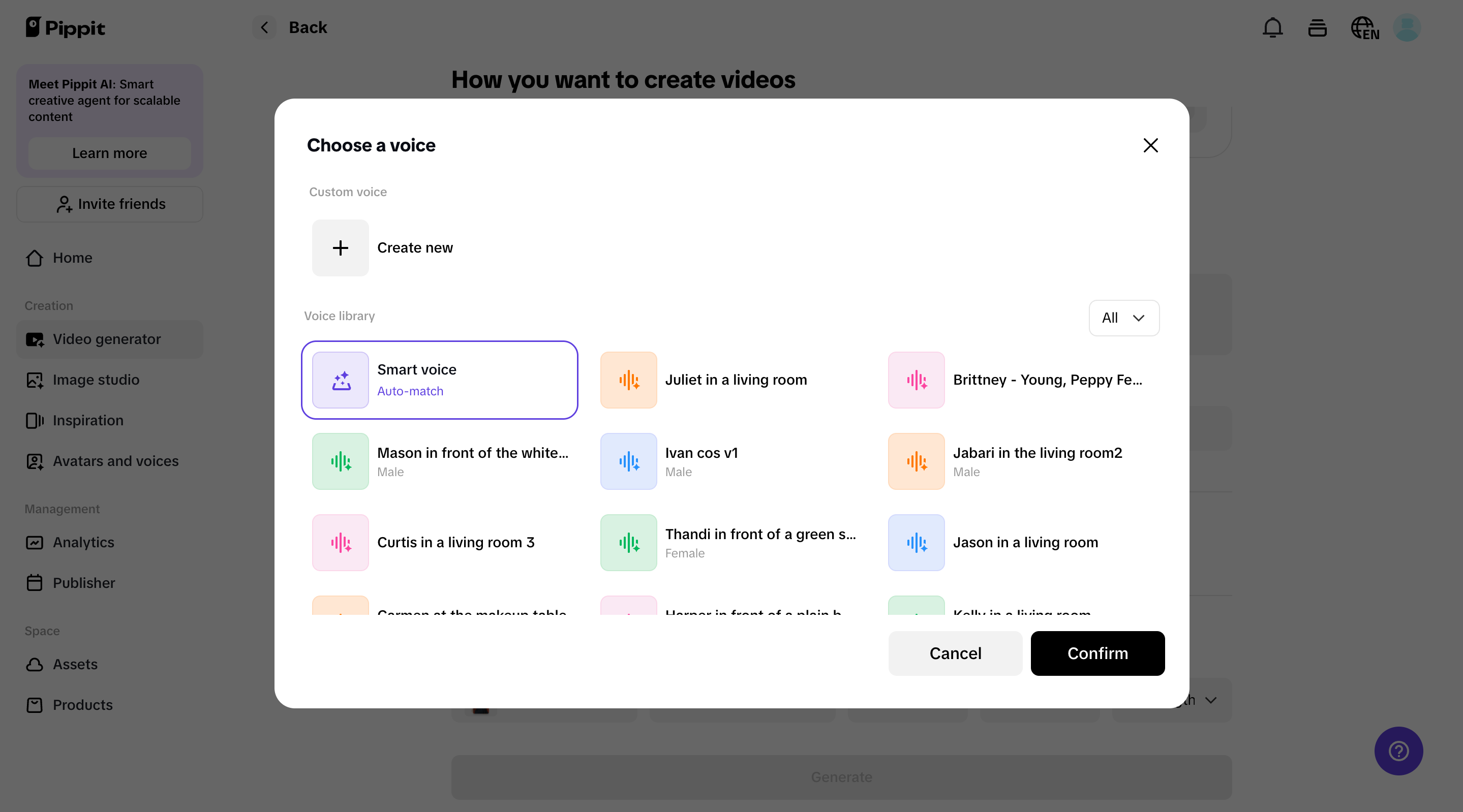 Smart voiceover feature