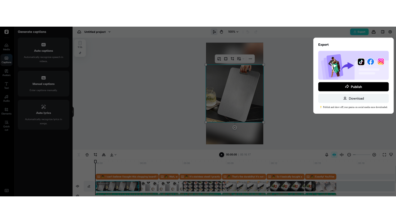 Export your video