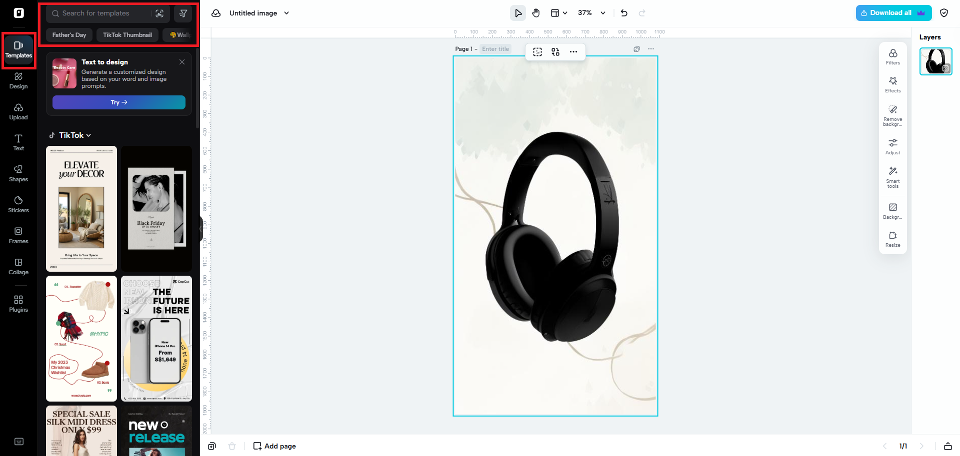 Pre-built templates