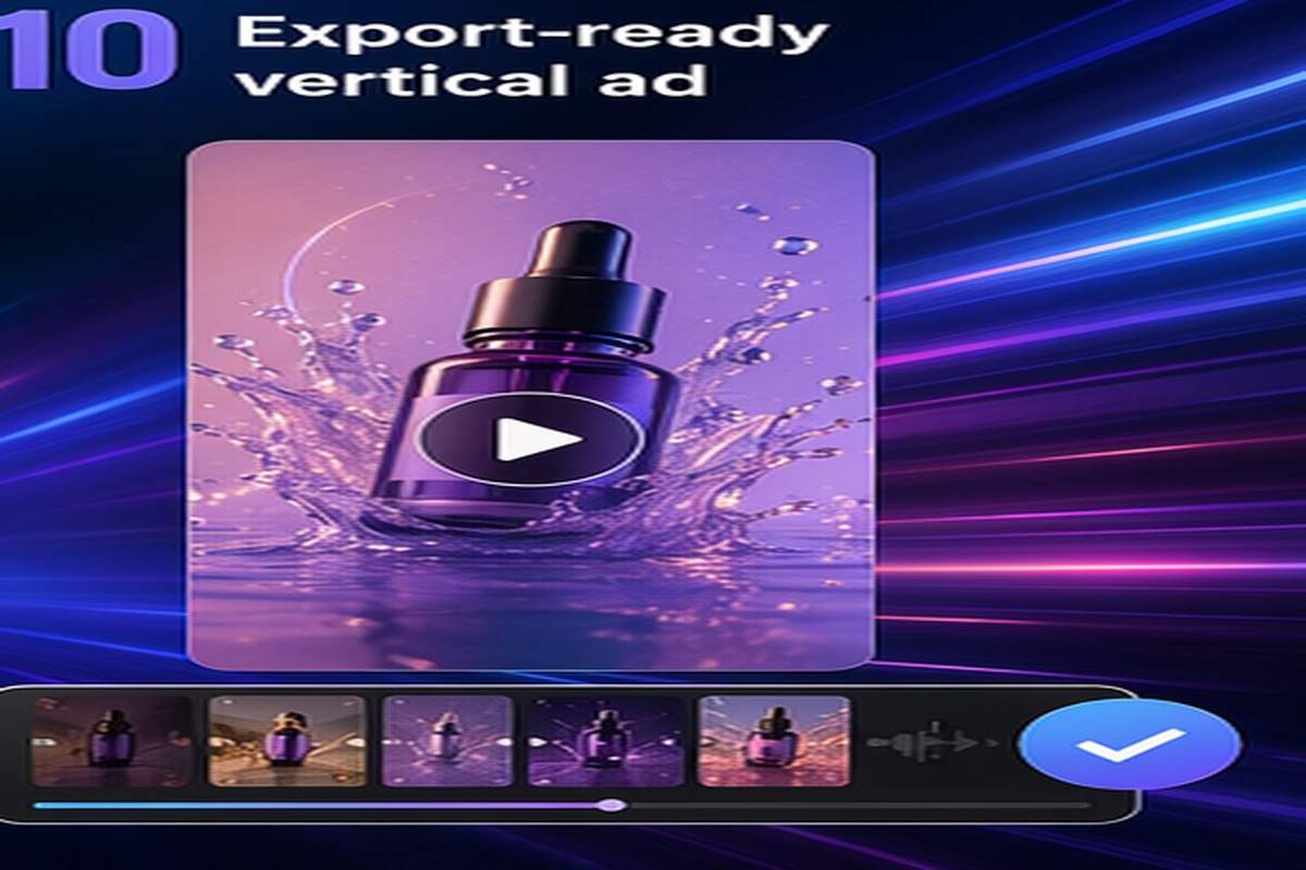 AI TikTok Ad Generator CTA end-card variations topic-relevant visual