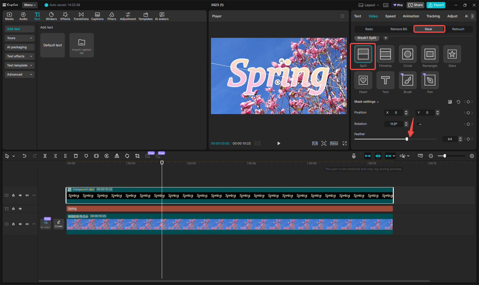 Creating gradient text