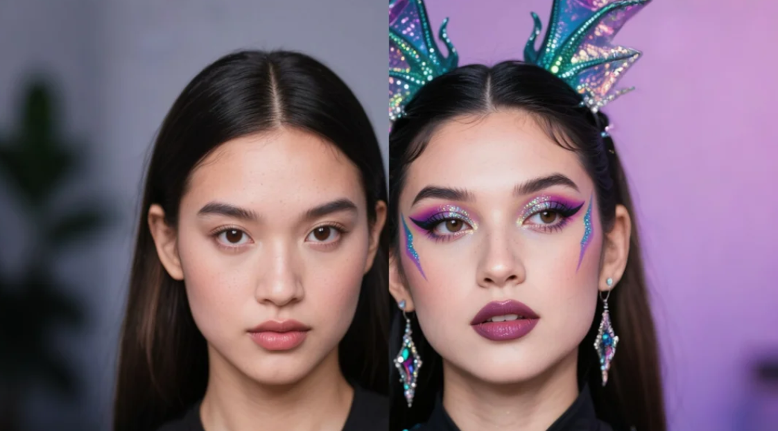 การเปลี่ยนโฉมก่อนและหลังเมคอัพที่น่าตกใจ