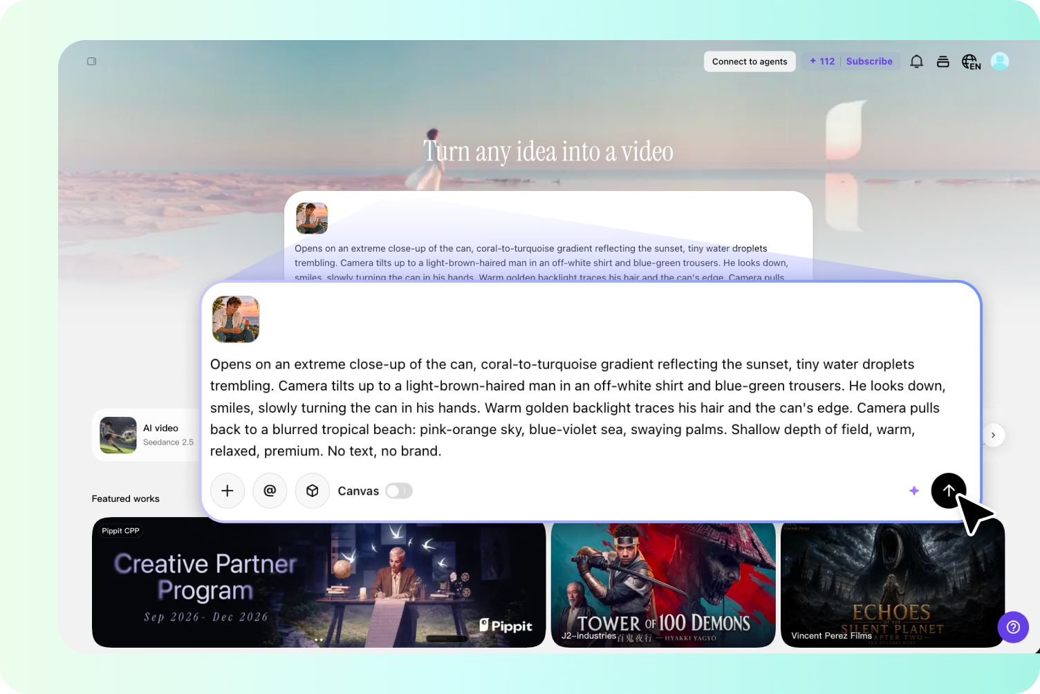 Step 1: Open the Video Generator and Upload Your Images 