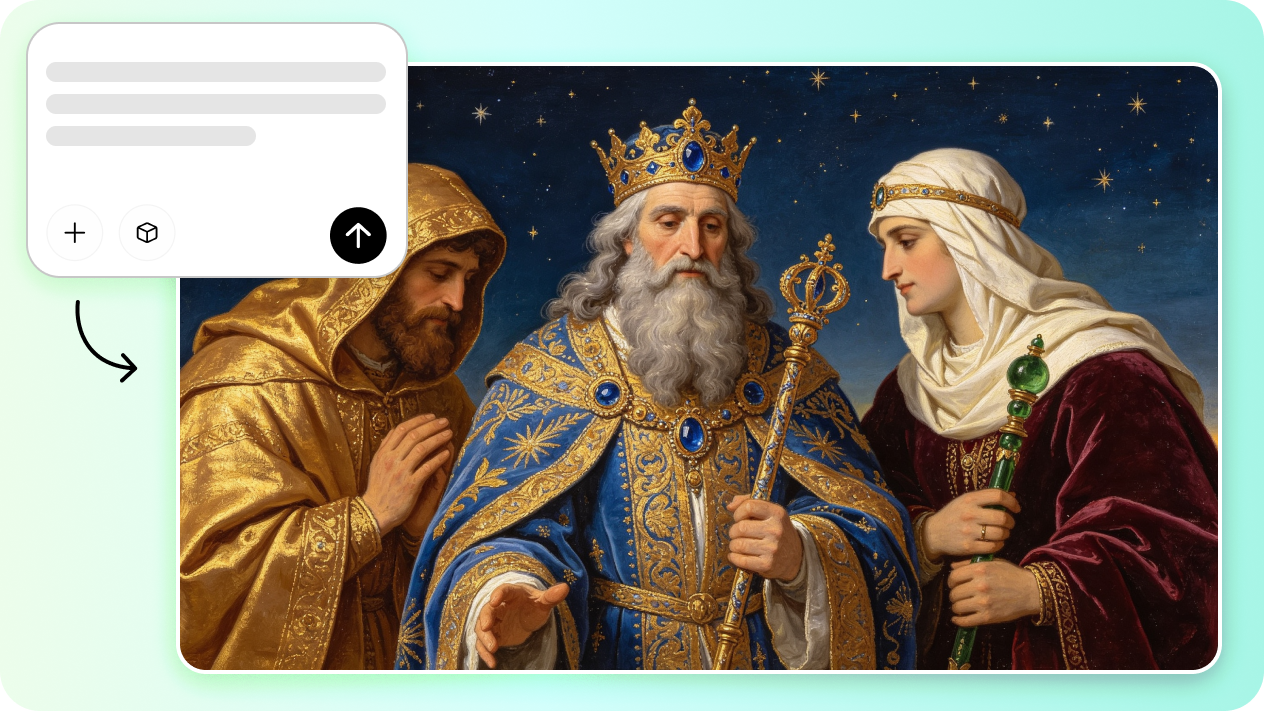 Prompt-based Three Kings Day image creation