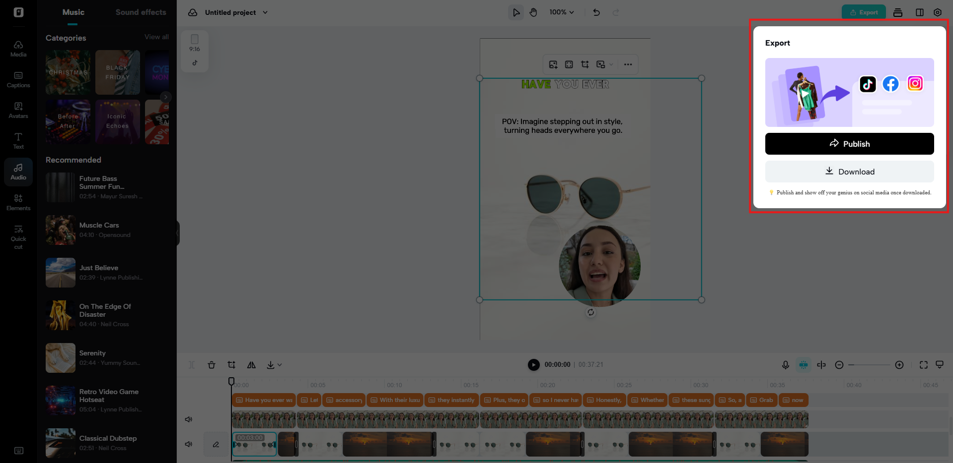 Publish and download