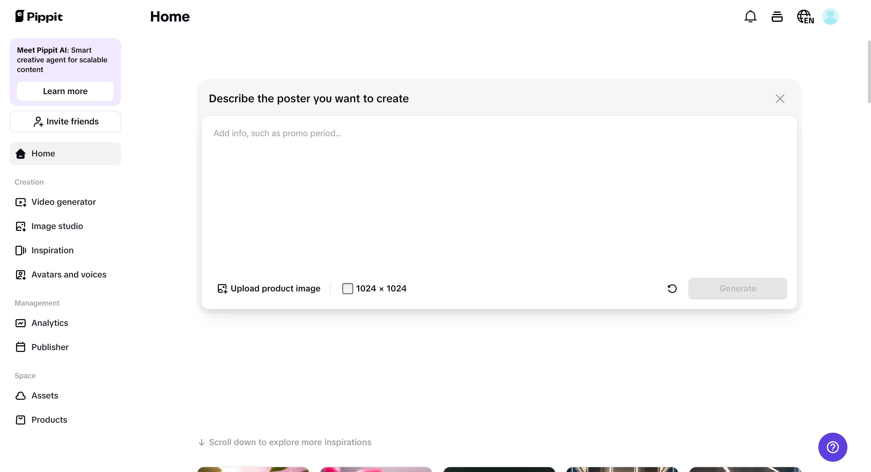 Sales posters generator