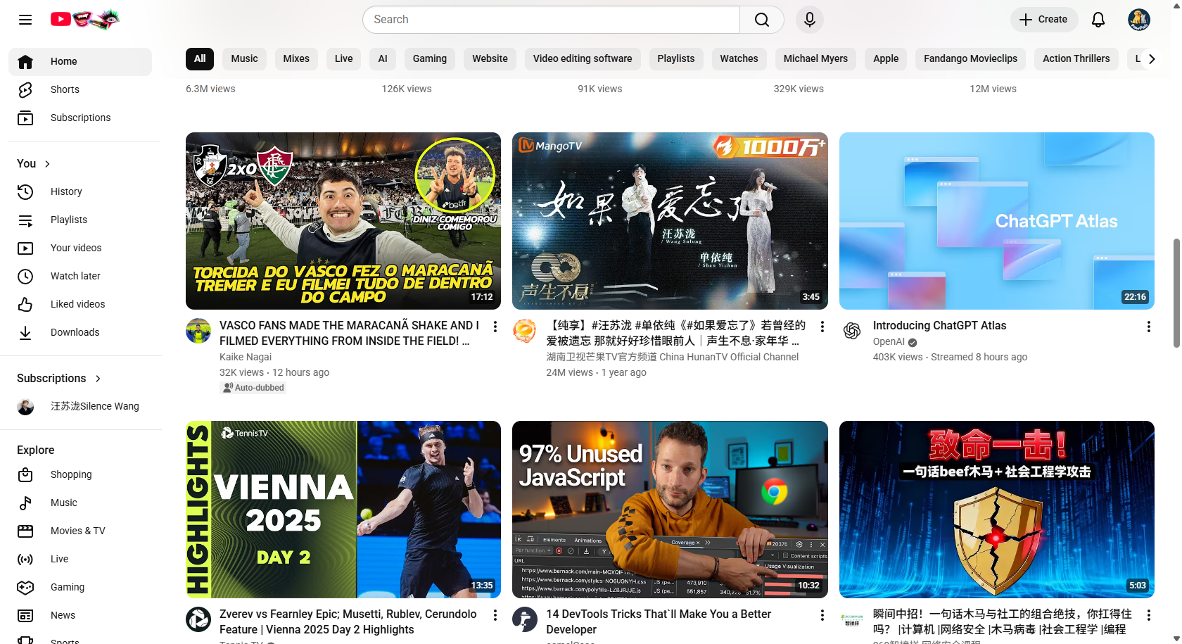 YouTube thumbnail examples