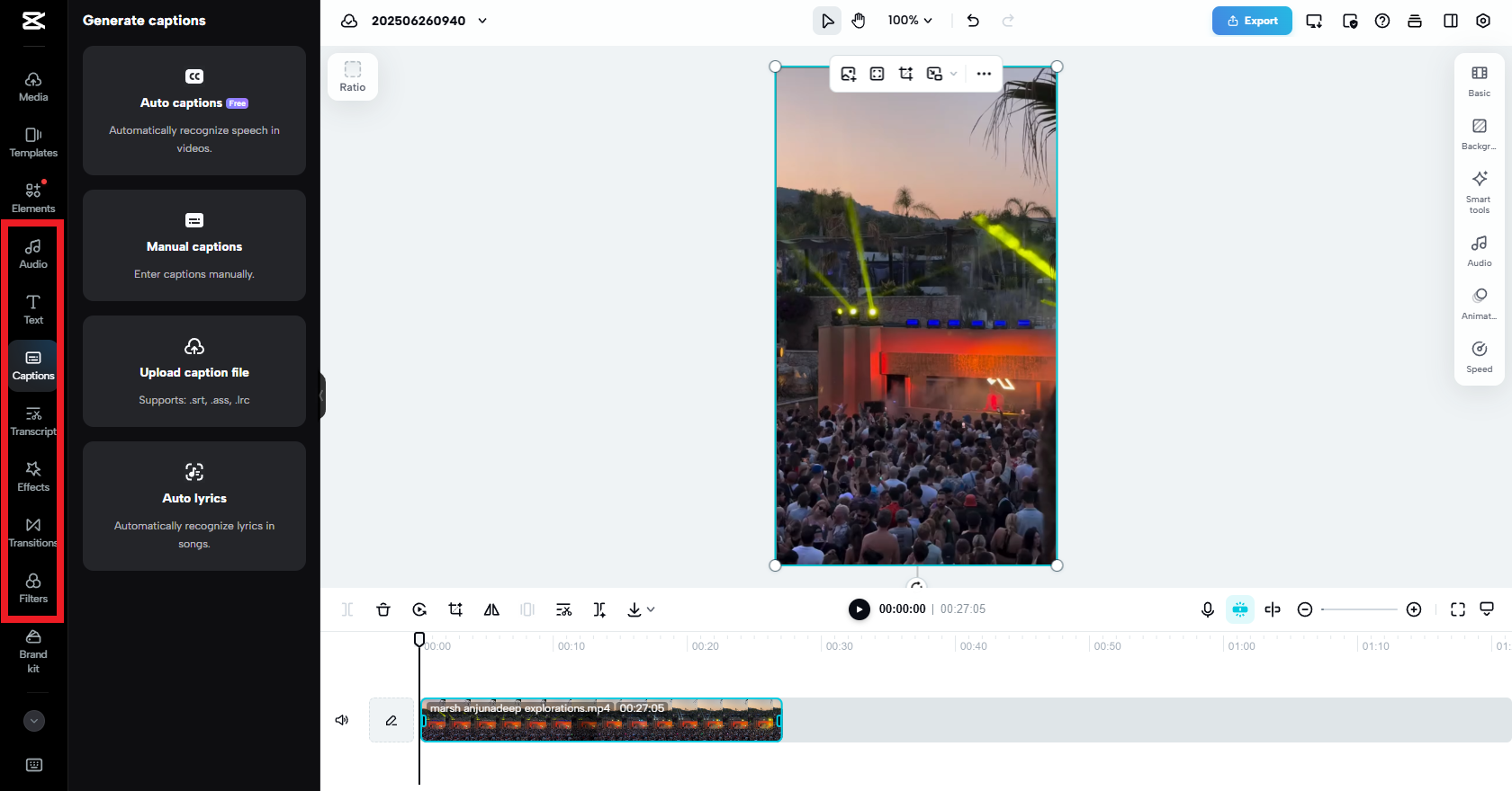 Customize your TikTok content with captions, filters, effects, etc.