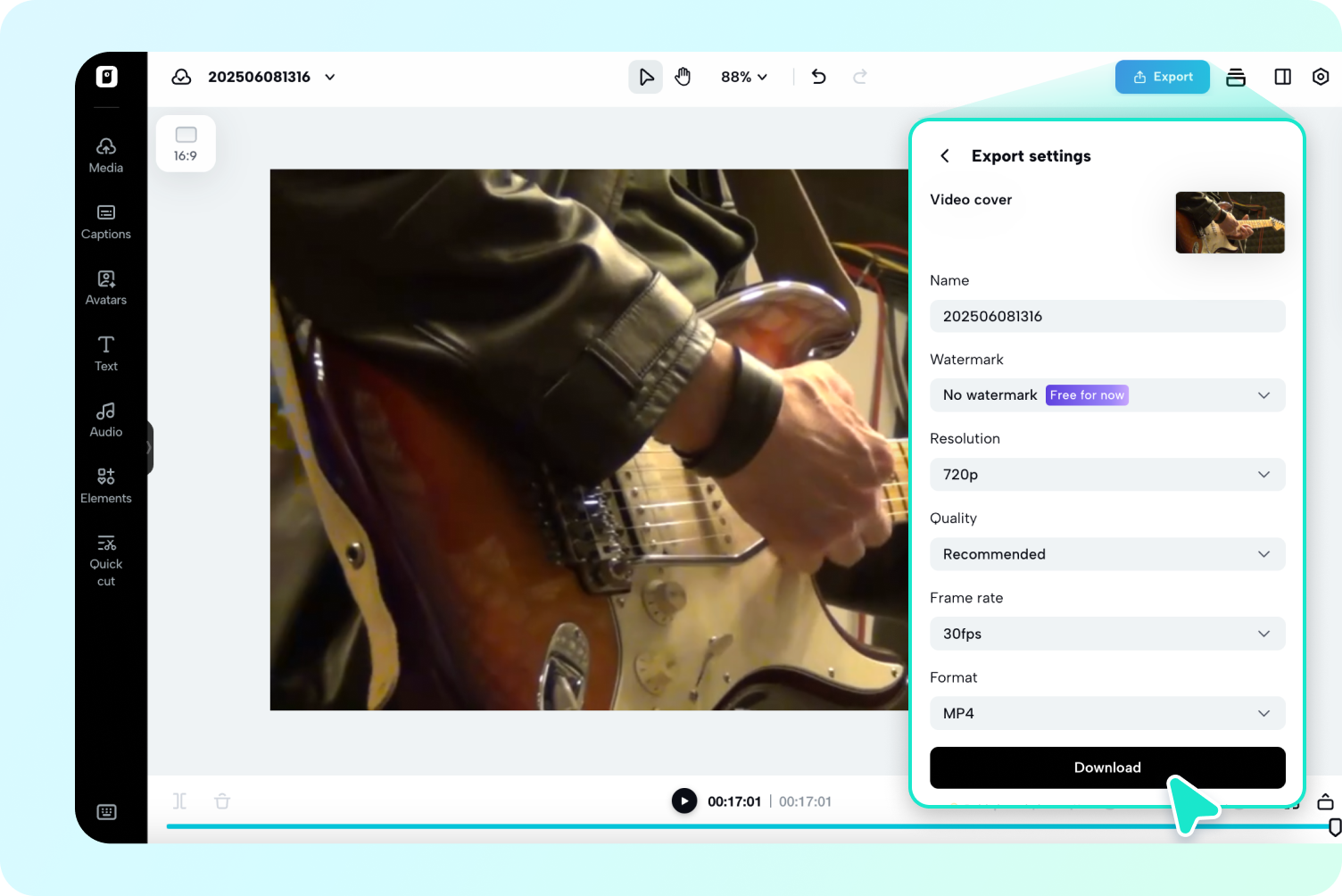 ดาวน์โหลดวิดีโอของคุณ
