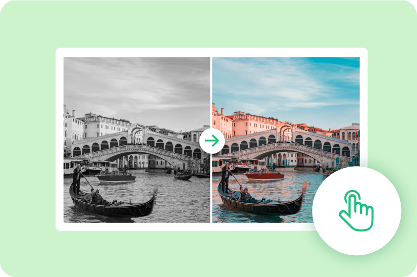 Dreamina自動黑白到彩色照片轉換