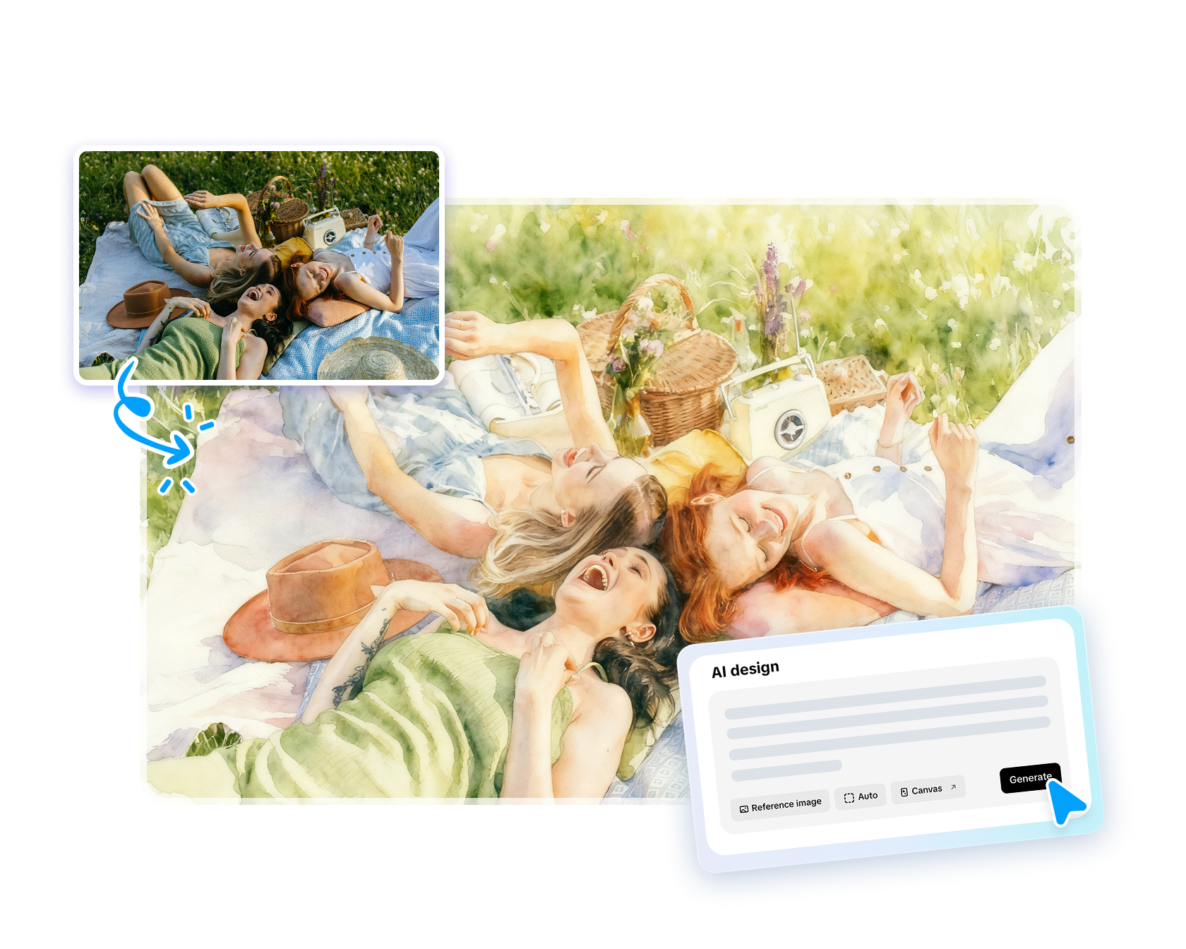 Chuyển ảnh thành tranh màu nước