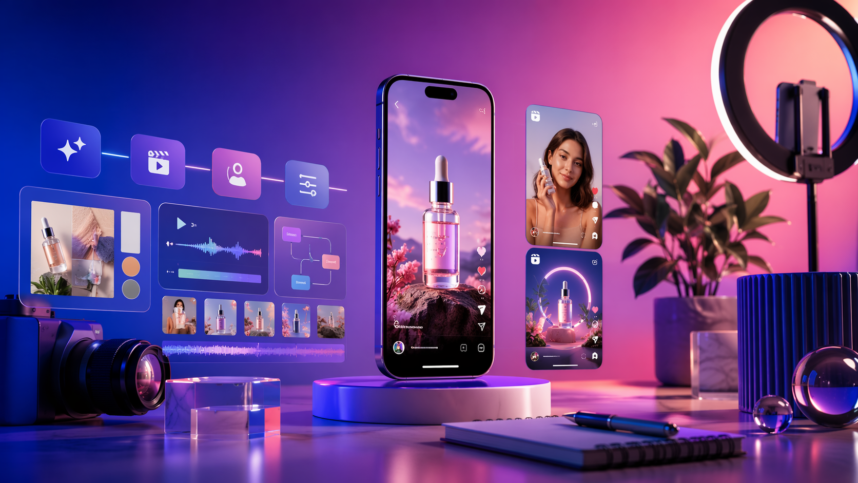 Instagram Reels AI Workflow premium AI social video workflow visual for Pippit creators