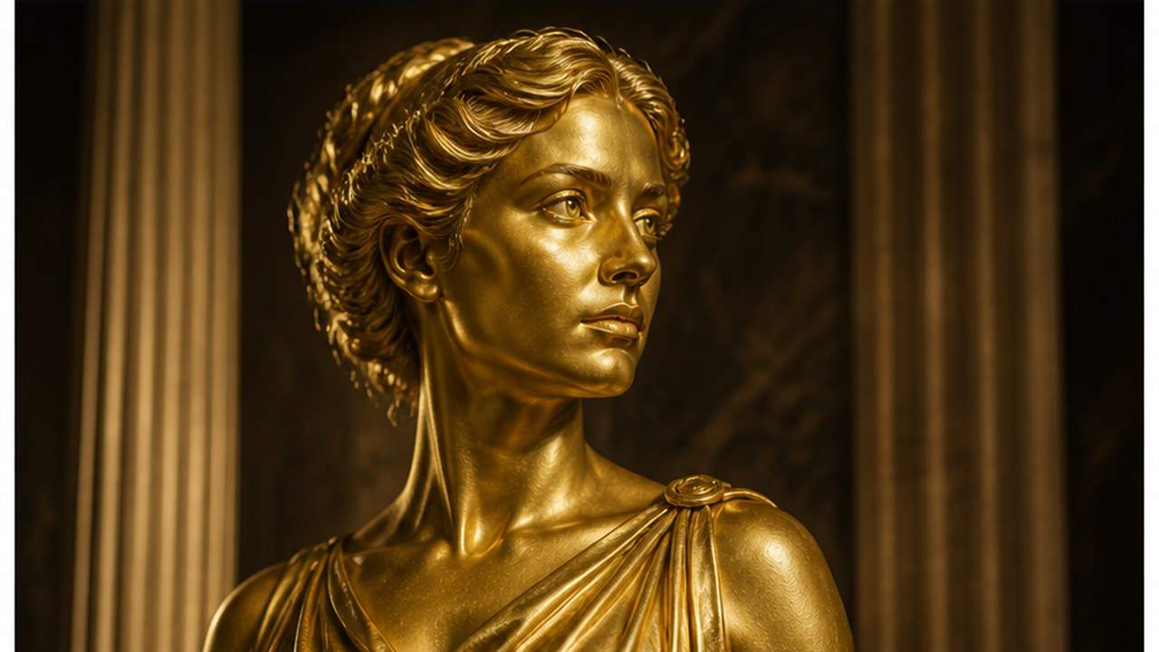AI Golden Statue Photo Effect prompt result 1