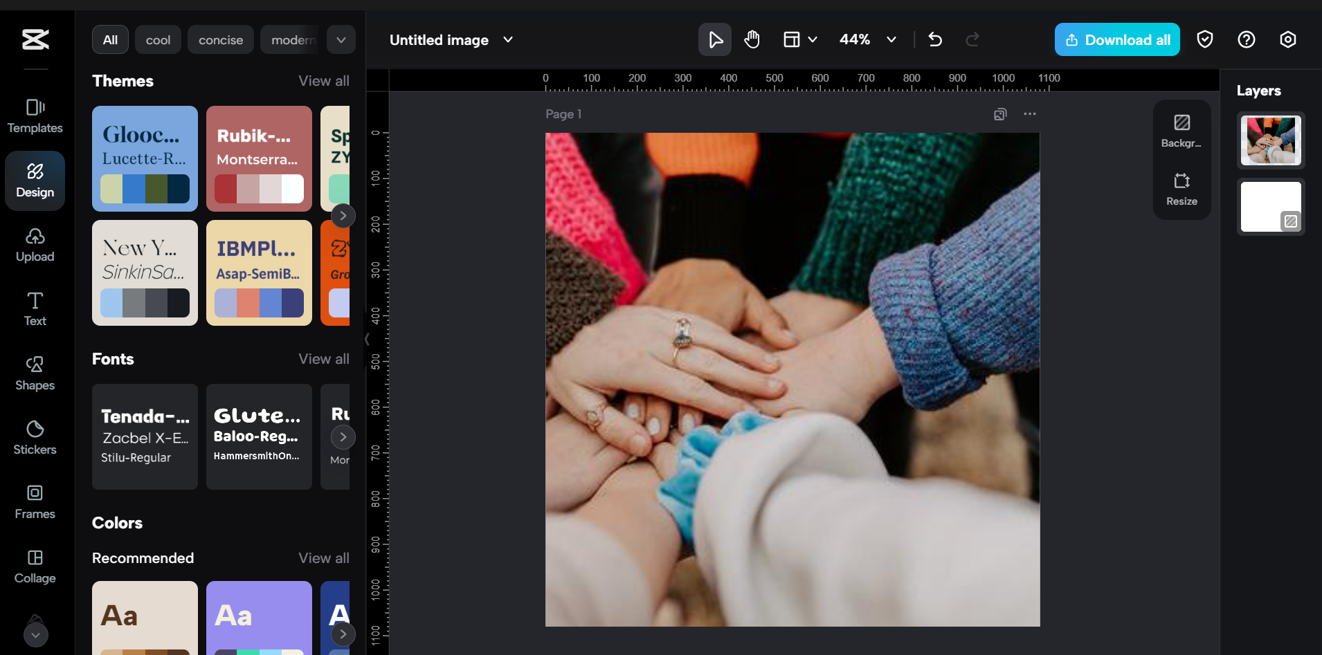 CapCut Desktop-Schnittstelle - einfacher Fotoeditor CapCut