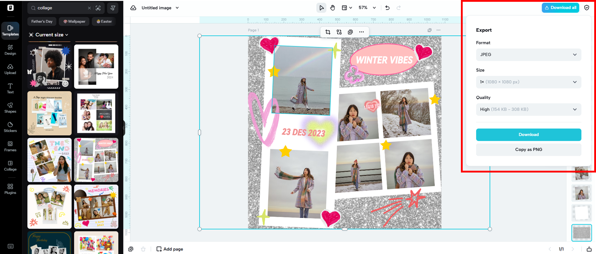 Exportar e compartilhar