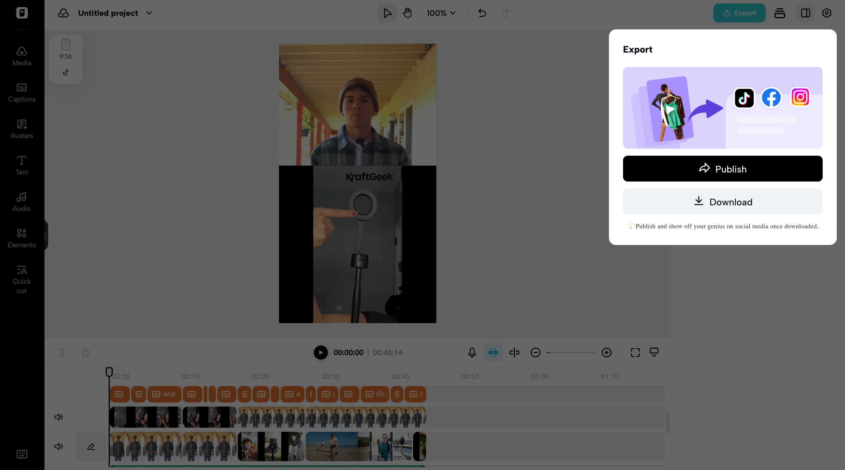 Export your video