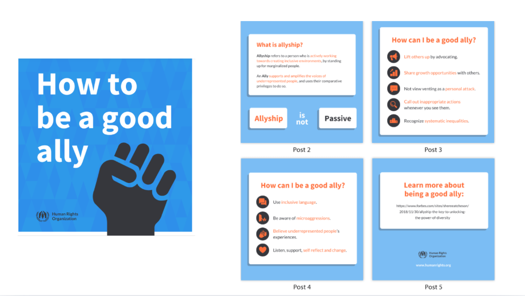 Ilustración de personas diversas para justicia social