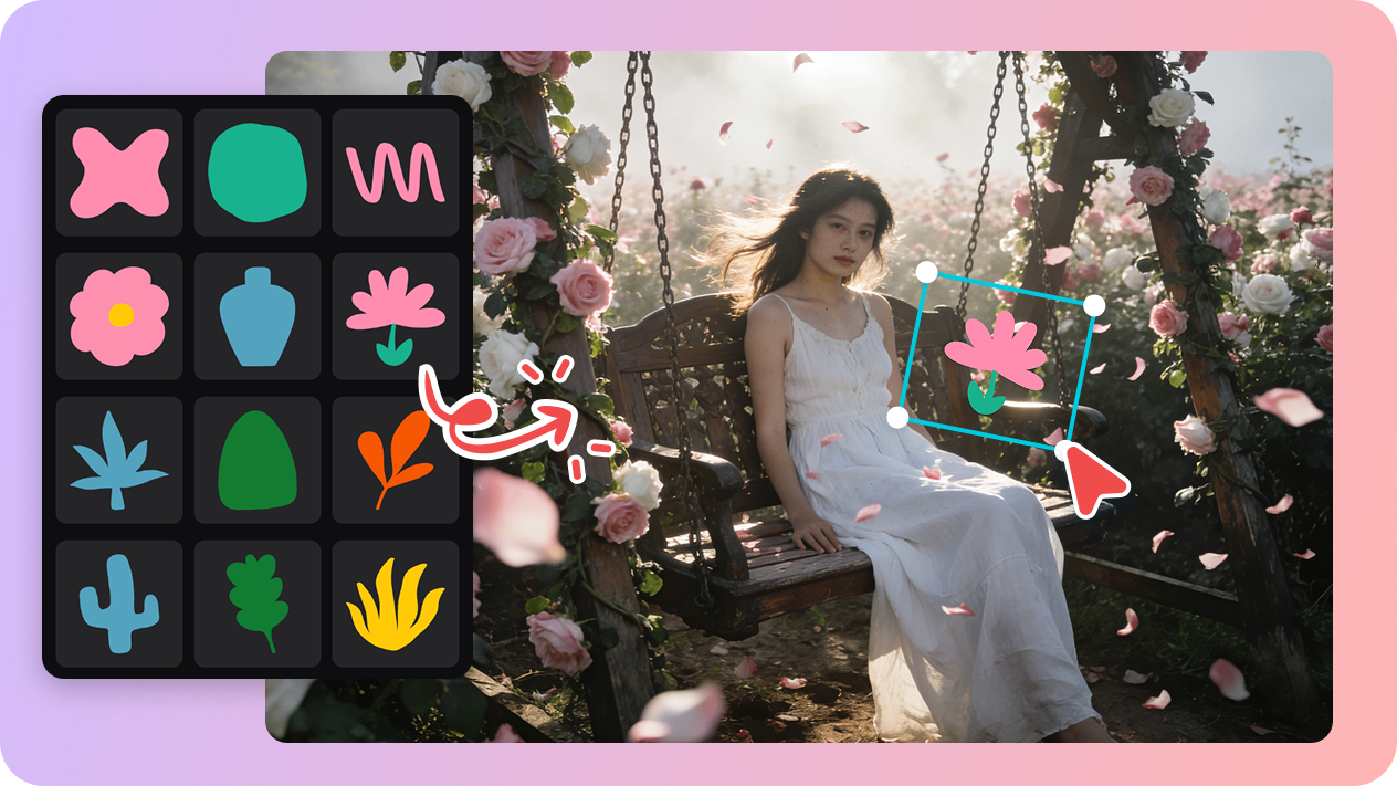 Edit & enhance Valentine rose images with AI toolkit