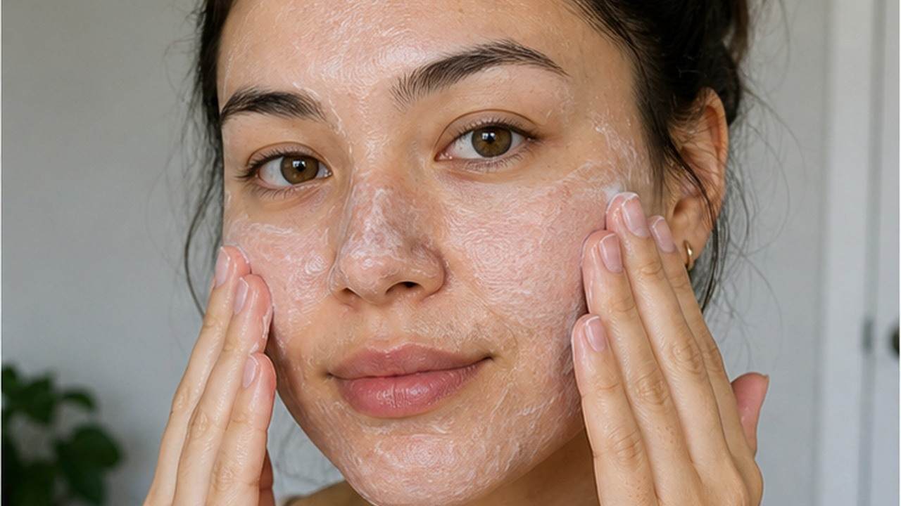 Three-Photo Skincare Before and After Maker prompt result 2