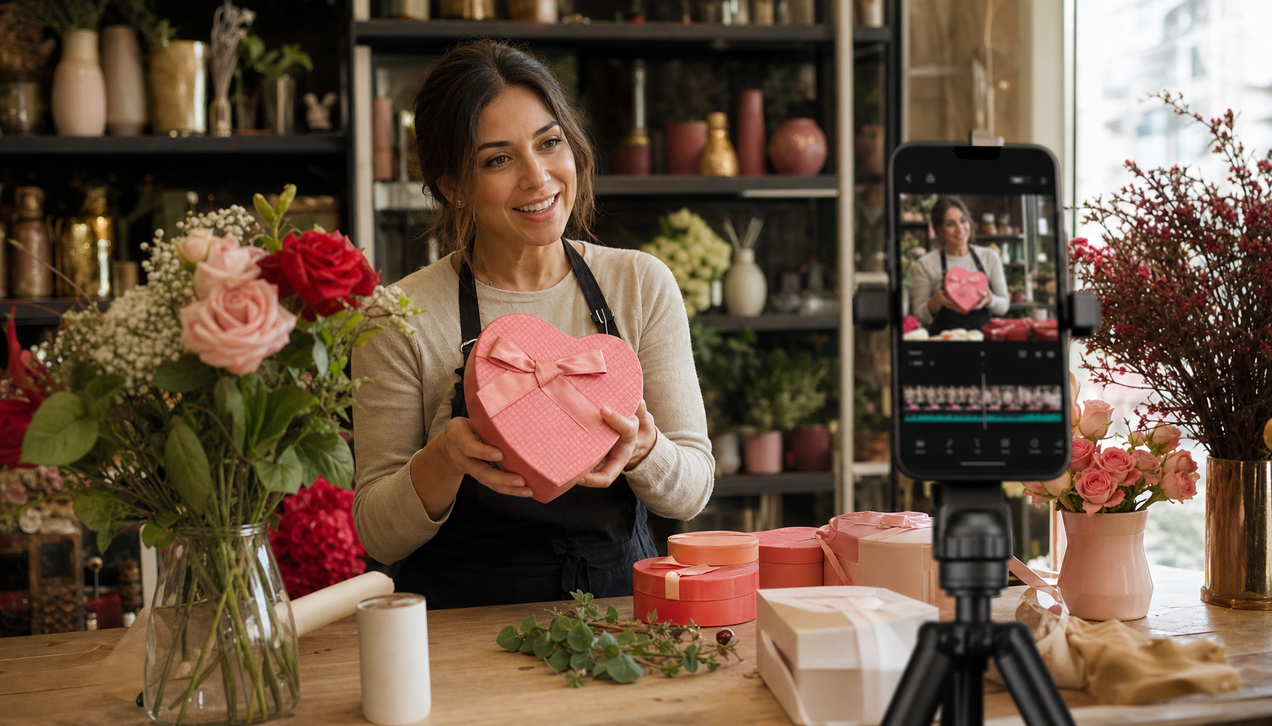 Valentine’s Day Small Business Marketing Video Ideas for AI-Powered Short-Form Content