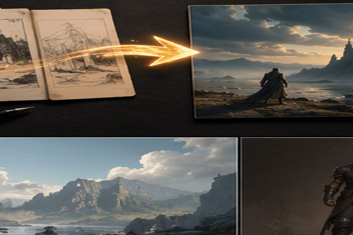 Scene Prompt Generator karakter na eksena na kaugnay sa visual ng paksa