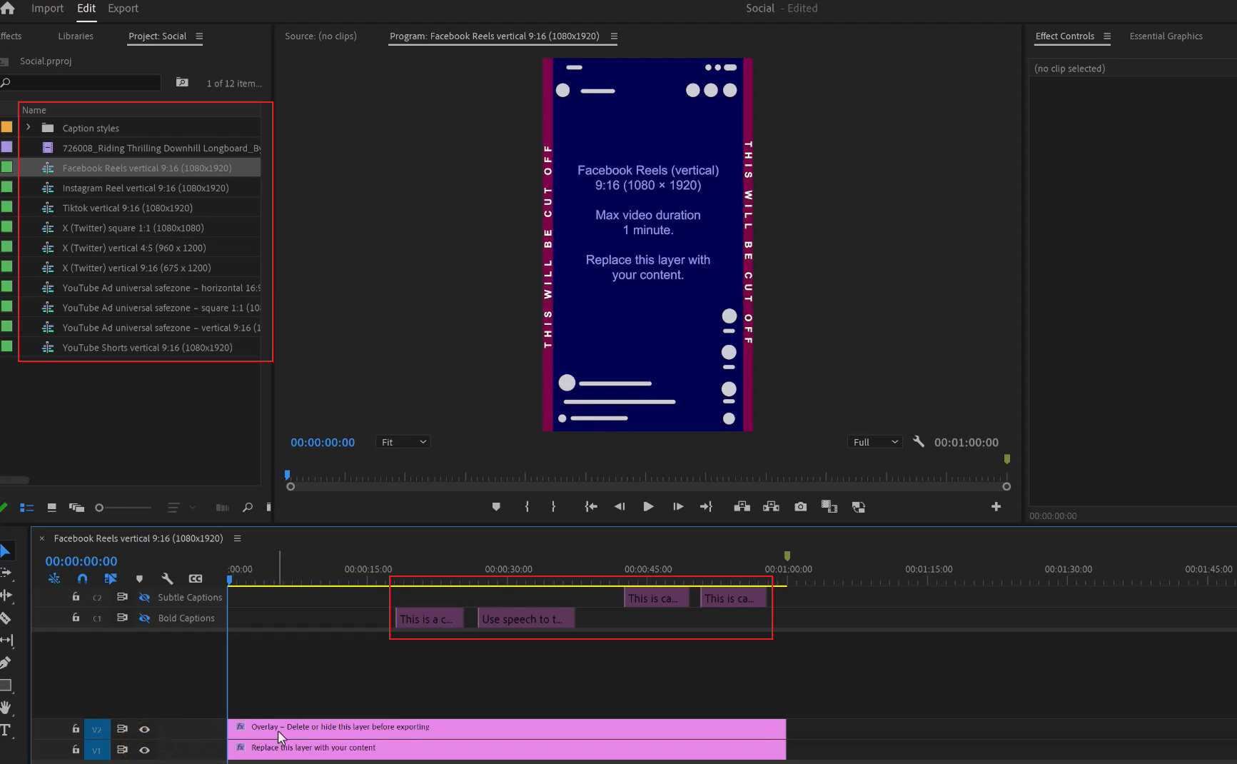 free Premiere Pro slideshow template