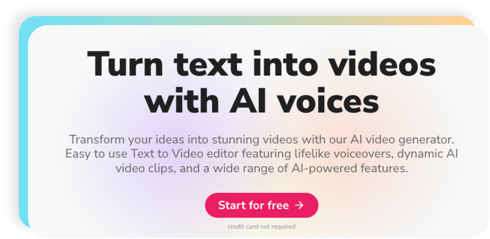 Fliki AI video generation