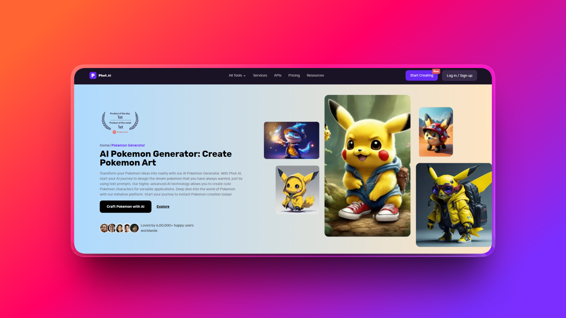 AI Pokémon generator by Phot.AI