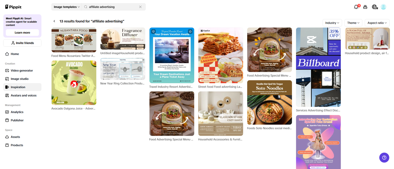 Mag-sign up at ma-access ang Pippit