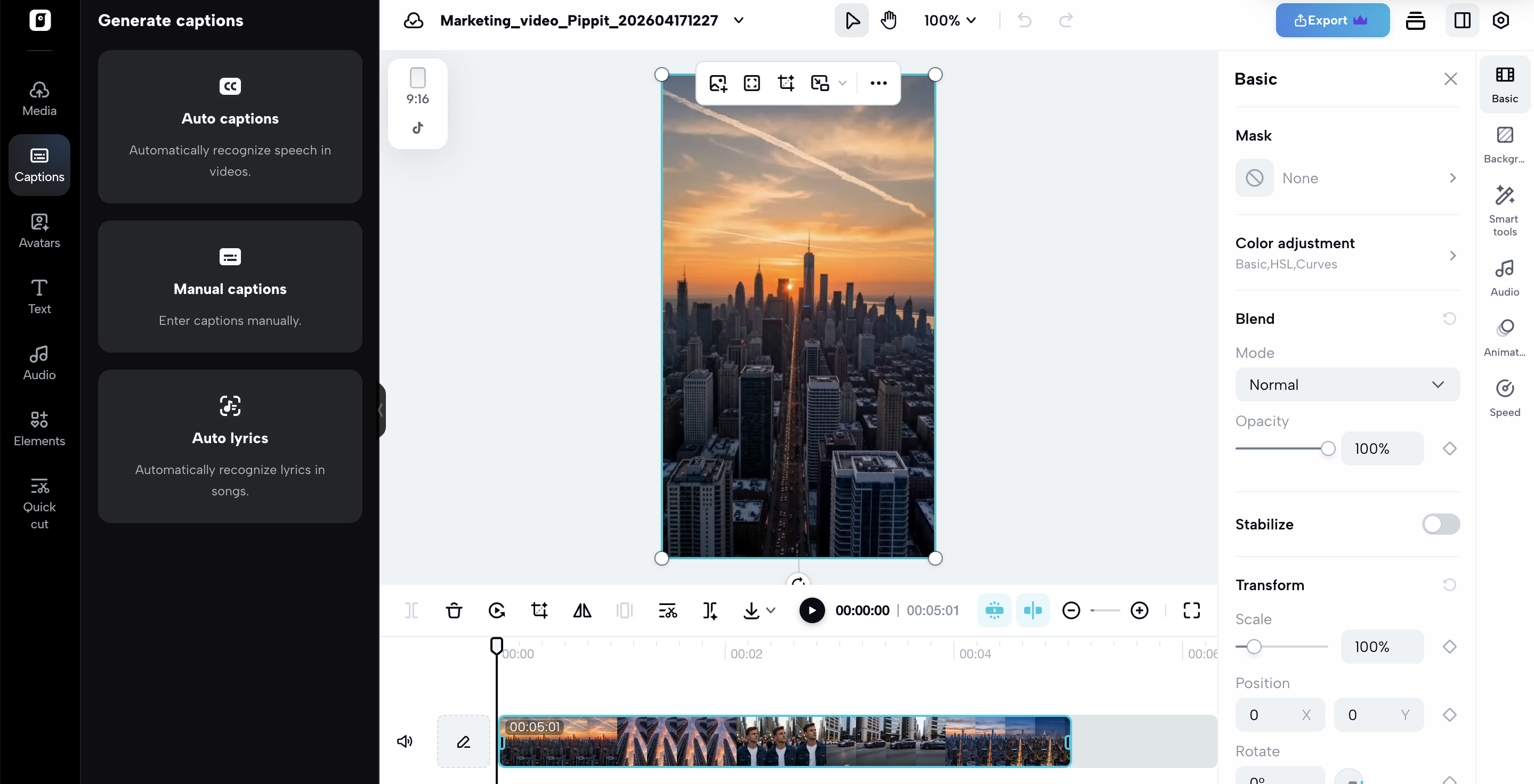 Edit your video
