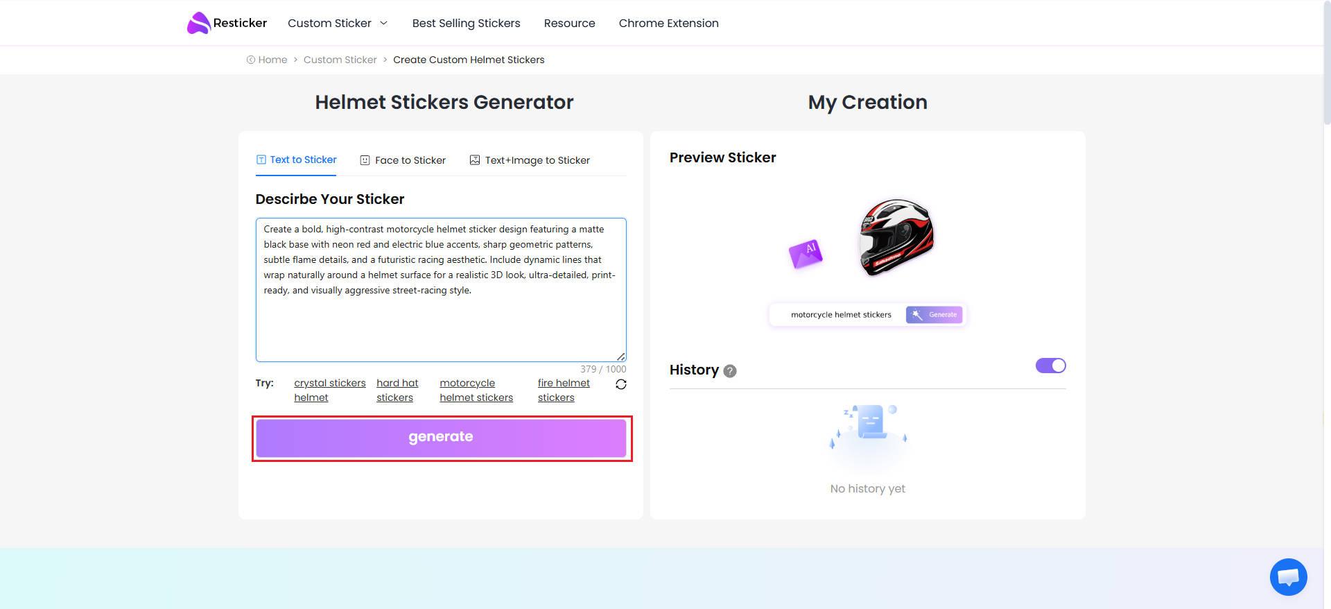 Generate designs