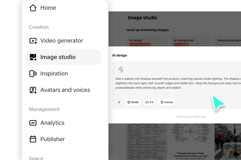 Write prompt and select model