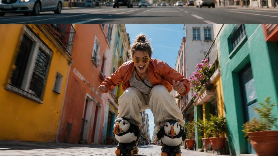 Puffin Ride AI Video Effect motion beat example